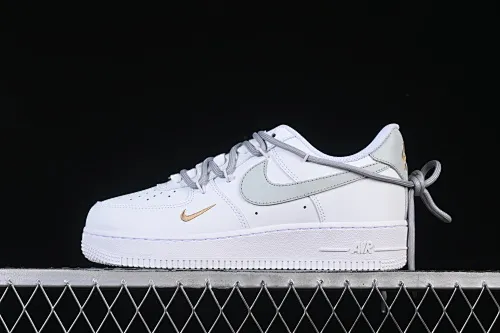 All Categories Nk Air Force 1 Air Force Series Nk Air Force 1 Low Air Force Low Nike Air Force 1'07 Low White Gray Gold Double Hook Air Force One Low Casual Shoes CZ0170-106